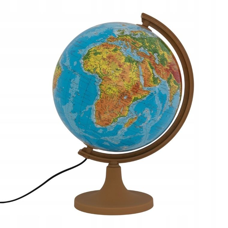 Zachem, globus fizyczny, podświetlany, średnica 32 cm