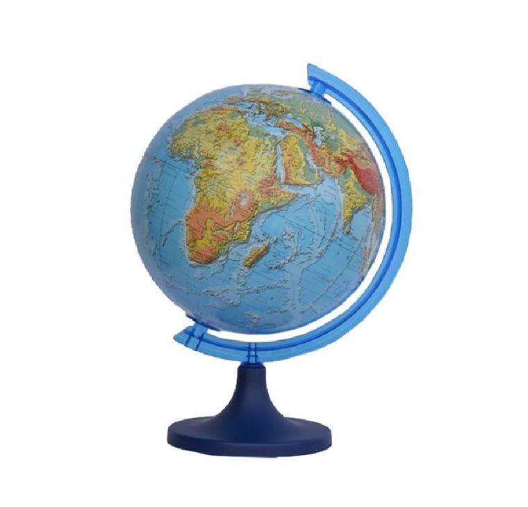 Zachem, globus fizyczny, średnica 11 cm