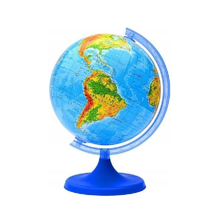 Zachem, globus fizyczny, średnica 16 cm