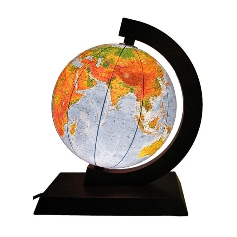 Zachem, globus polityczno-fizyczny, podświetlany, średnica 25 cm