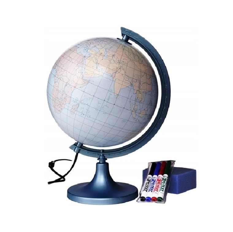 Zachem, globus polityczny, podświetlany, średnica 32 cm