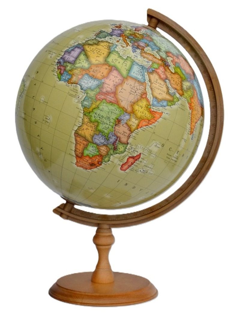Zachem, globus polityczny, średnica 32 cm