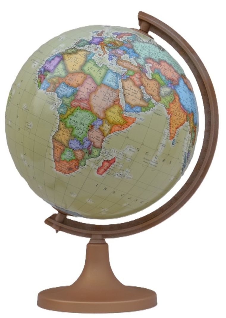 Zachem, globus polityczny, średnica 32 cm