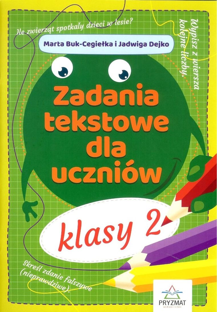 Zadania tekstowe dla uczniów klasy 2