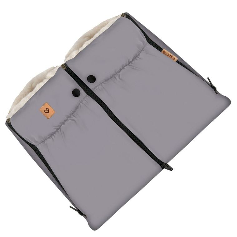 Zaffiro, Aspen, mufka do wózka, steel grey