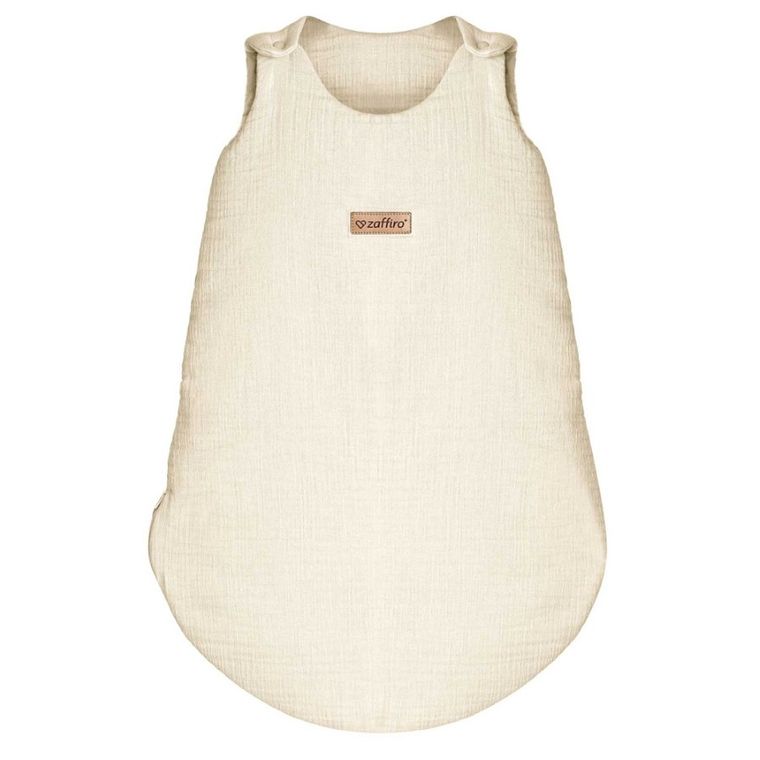 Zaffiro, Malaga, śpiworek do spania, muślinowy, TOG 1.5, vanilla, 0-6m