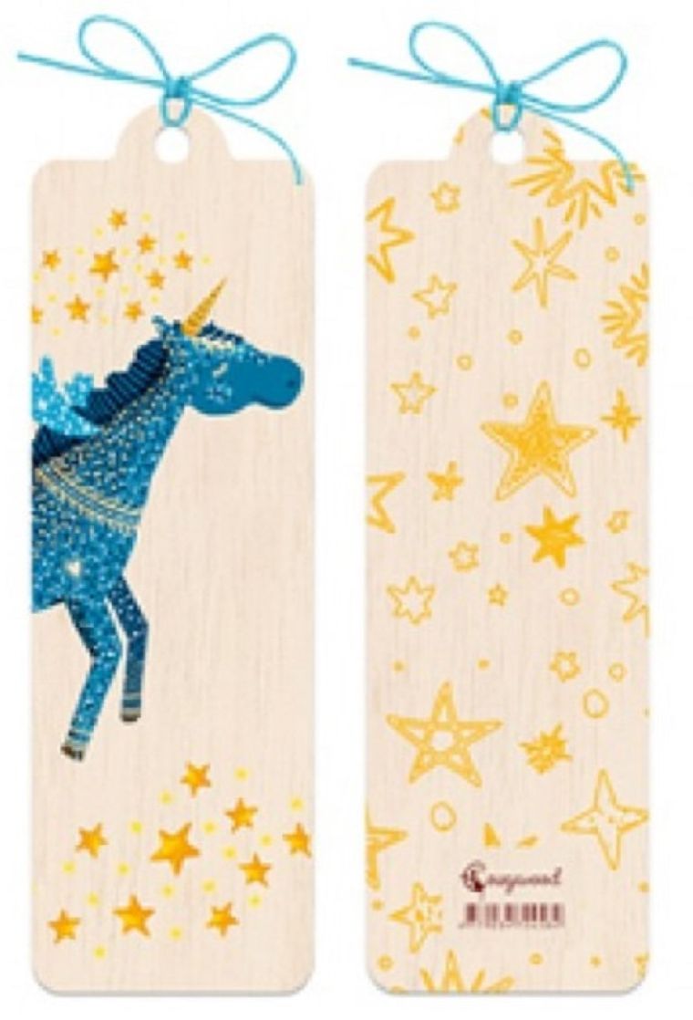 Zakładka drewniana, jednorożec