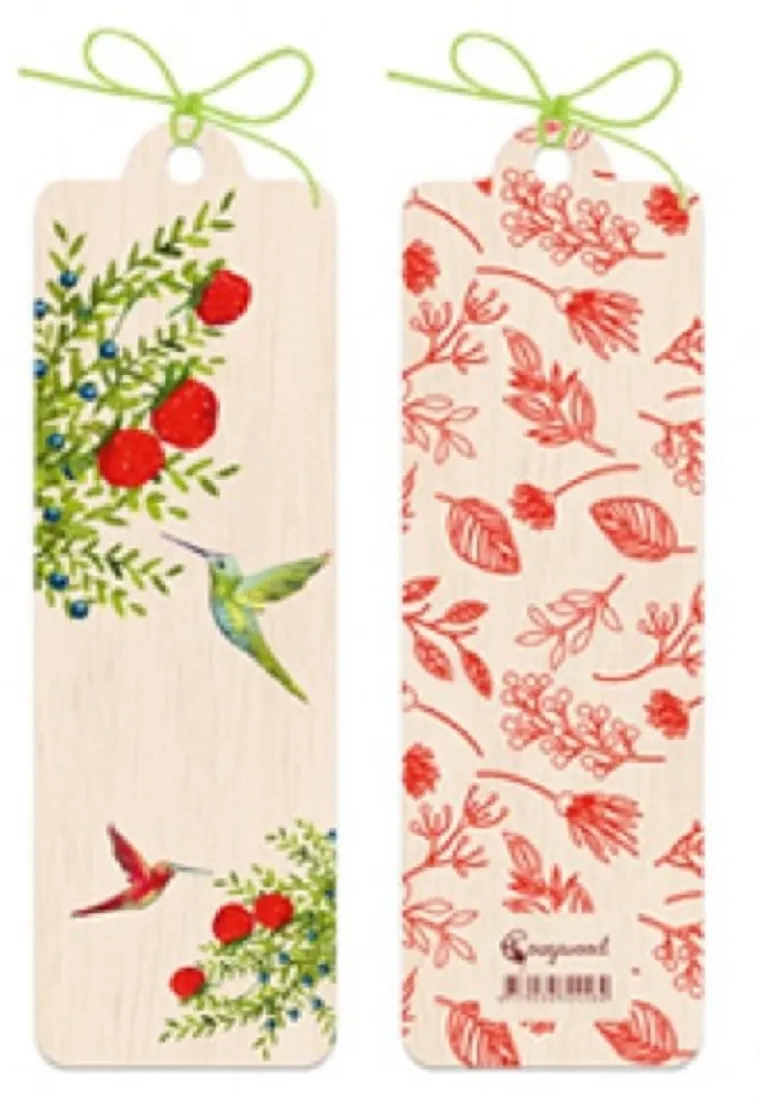 Zakładka drewniana, koliberki