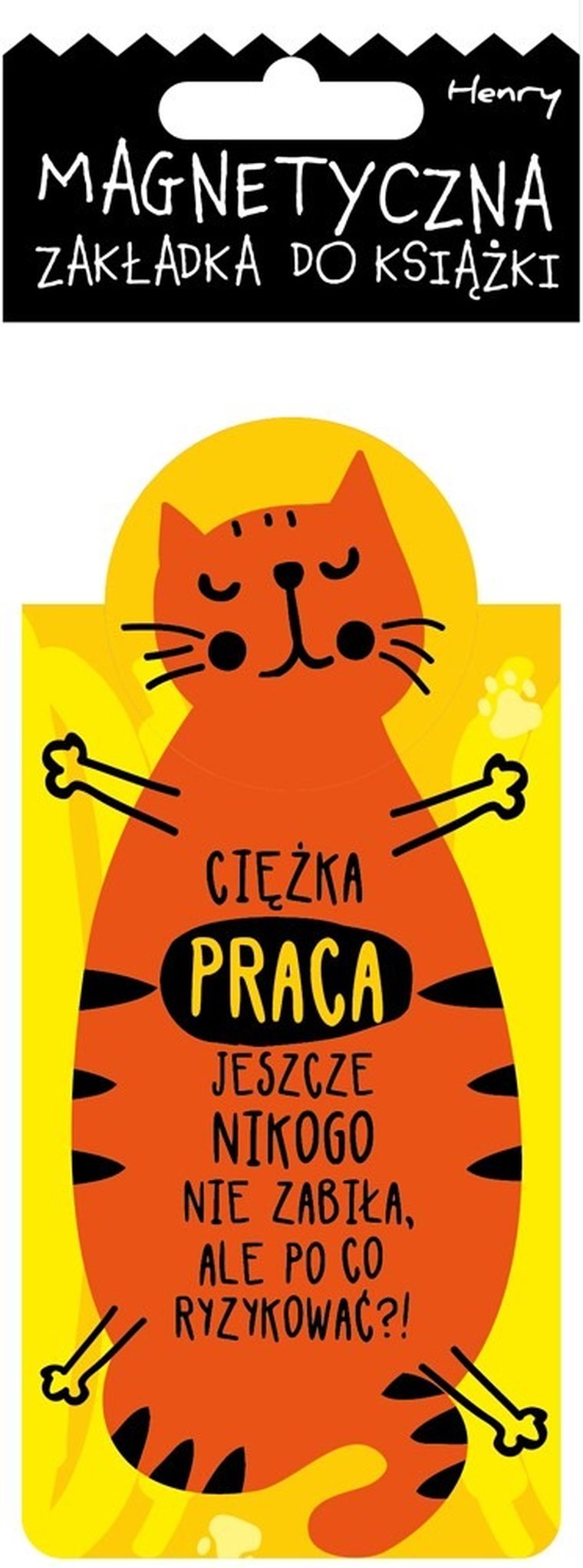 Zakładka magnetyczna, kot praca