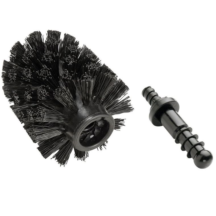 Zapasowa końcówka do szczotki toaletowej, czarny, ∅ 8 cm