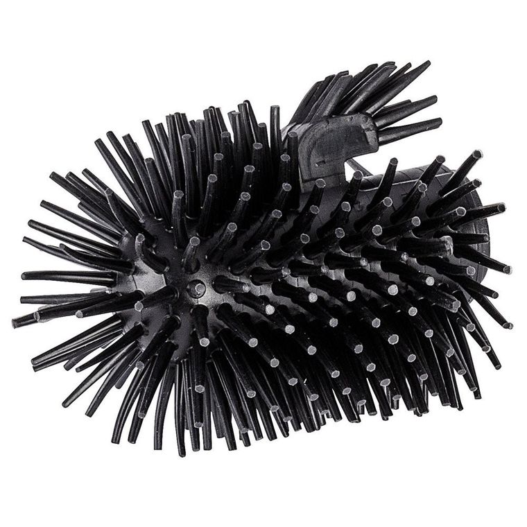 Zapasowa końcówka do szczotki toaletowej, czarny, silikonowa, ∅ 7.5 cm