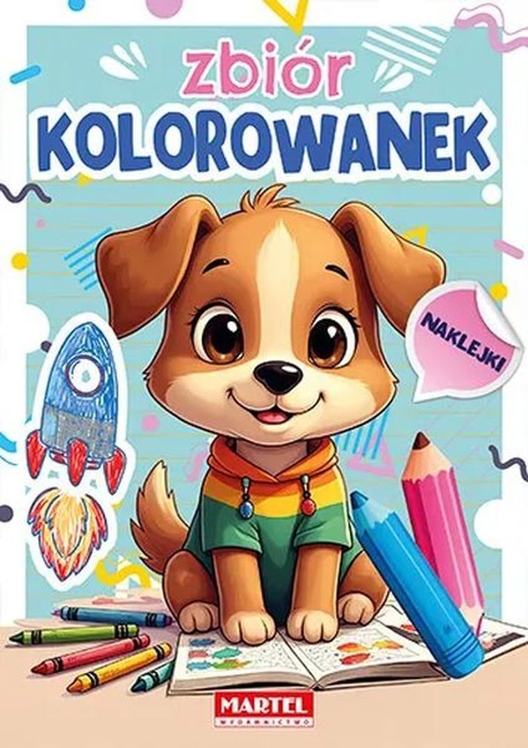 Zbiór kolorowanek z naklejkami