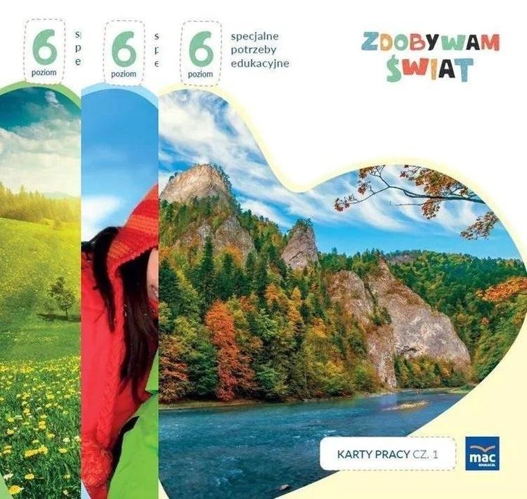 Zdobywam świat. Karty pracy. Część 1-3 Poziom 6