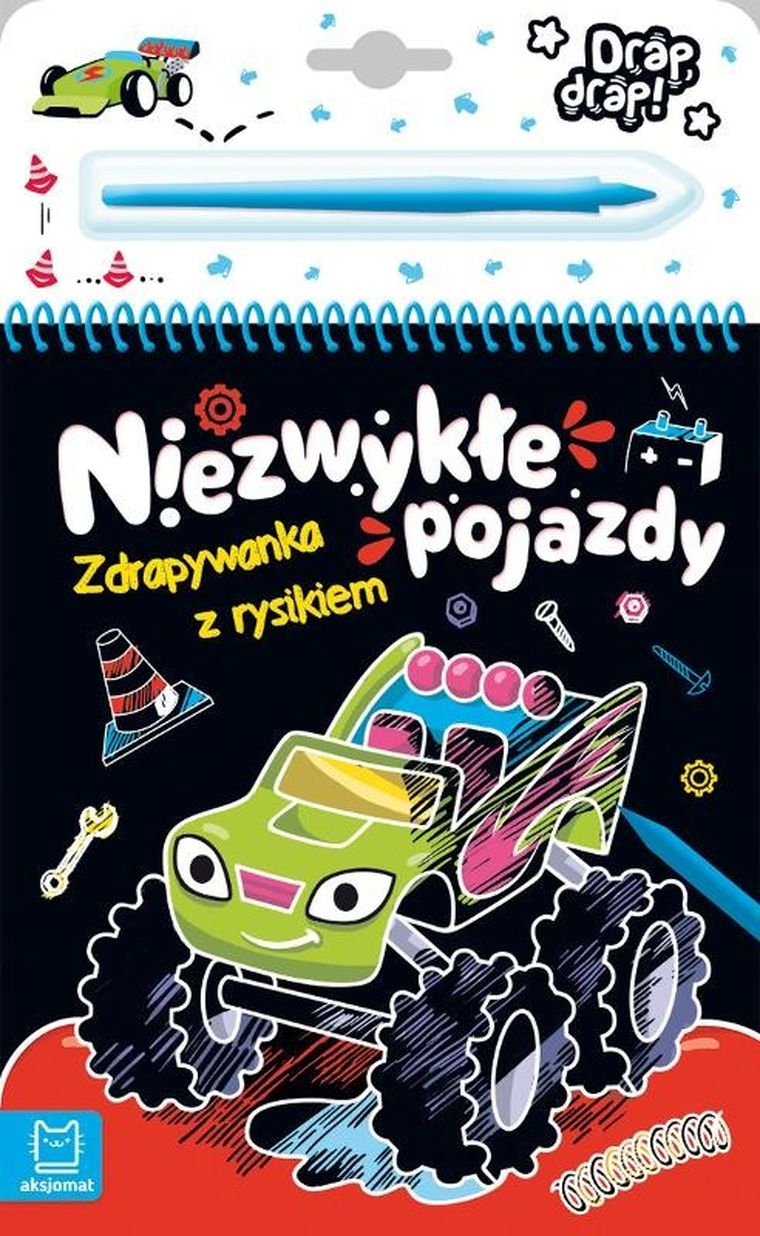 Zdrapywanka z rysikiem. Niezwykłe pojazdy