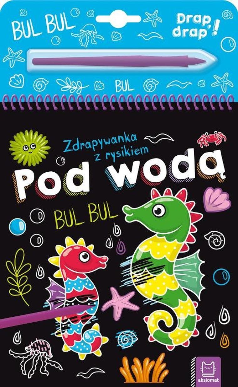 Zdrapywanka z rysikiem. Pod wodą