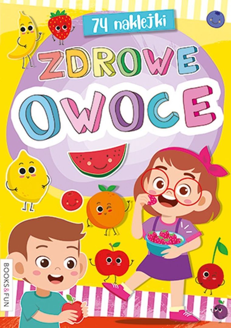 Zdrowe owoce. Kolorowanka