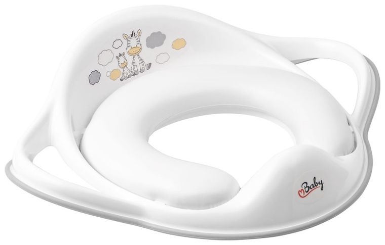 Zebra, miękka nakładka na sedes, biała