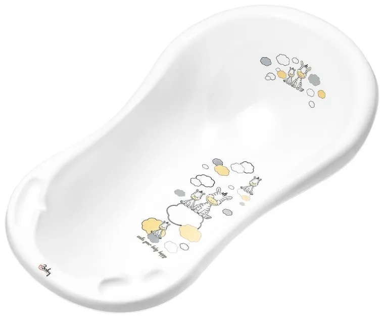 Zebra, wanienka, biała, 84 cm