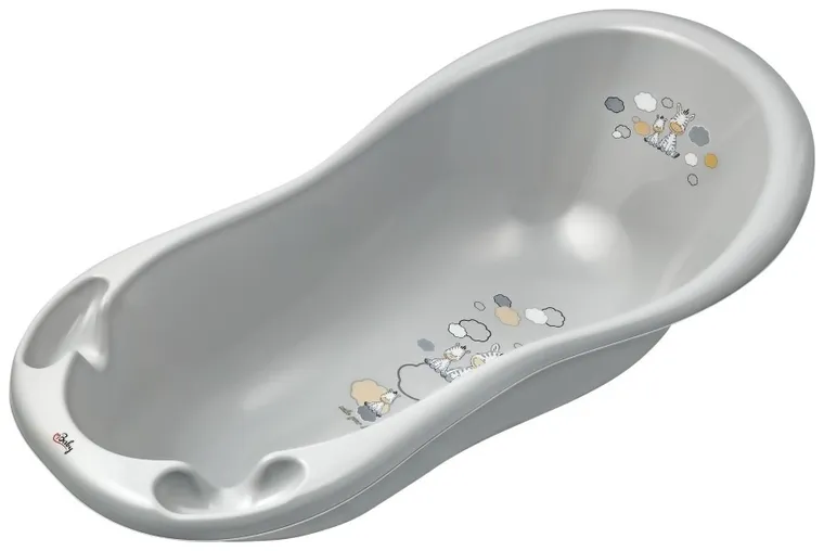 Zebra, wanienka, szara, 100 cm