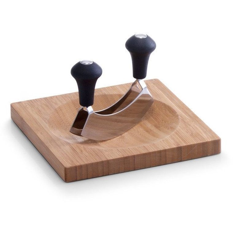 Zeller, bambusowa deska do krojenia ziół + szatkownica