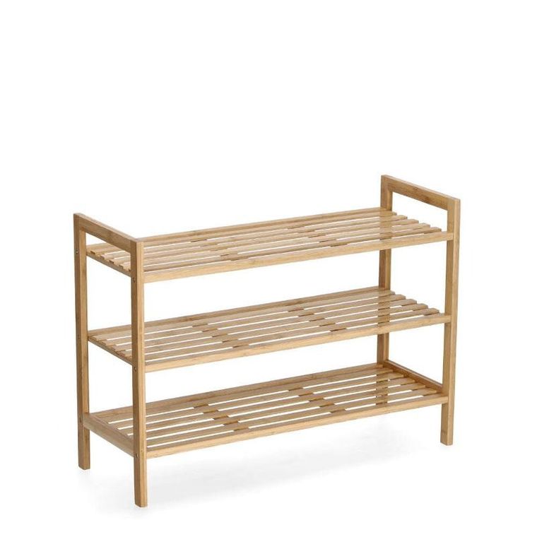 Zeller, bambusowa półka na buty, 70-26-50 cm