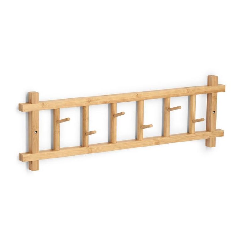 Zeller, bambusowy wieszak do przedpokoju, Cedro, 68-22-2,5 cm