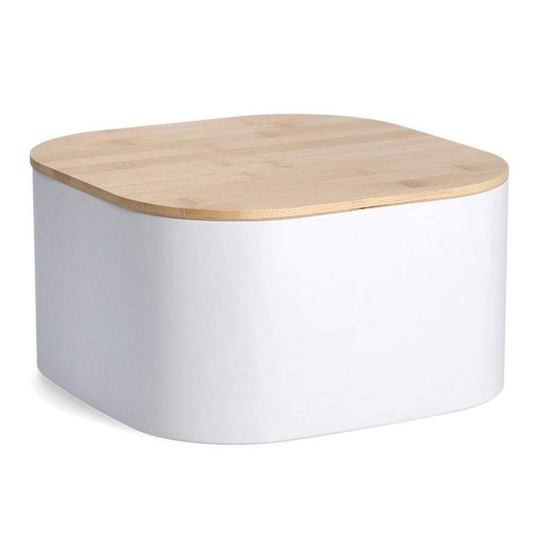 Zeller, chlebak metalowy z bambusową pokrywką, 26,5 cm