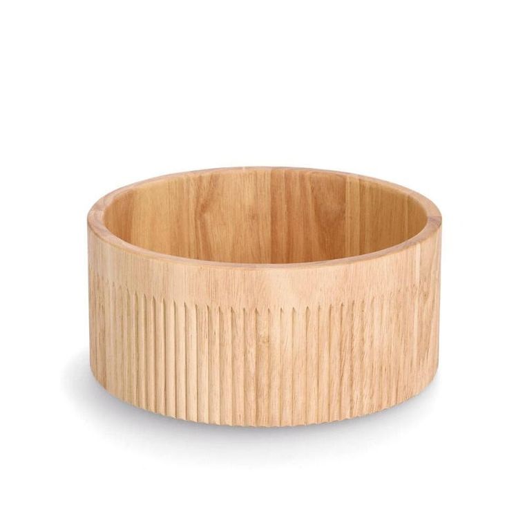 Zeller, cylindryczna miska w prążki, bambus, ø 27-12 cm