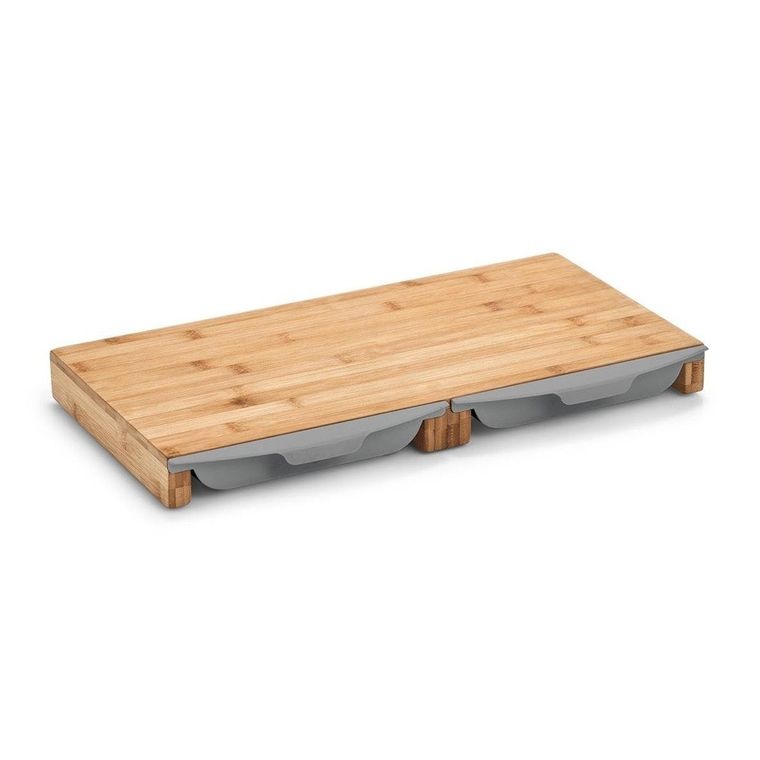 Zeller, deska do krojenia z wyciąganymi tackami, bambusowa, 50-28,5-4,5 cm