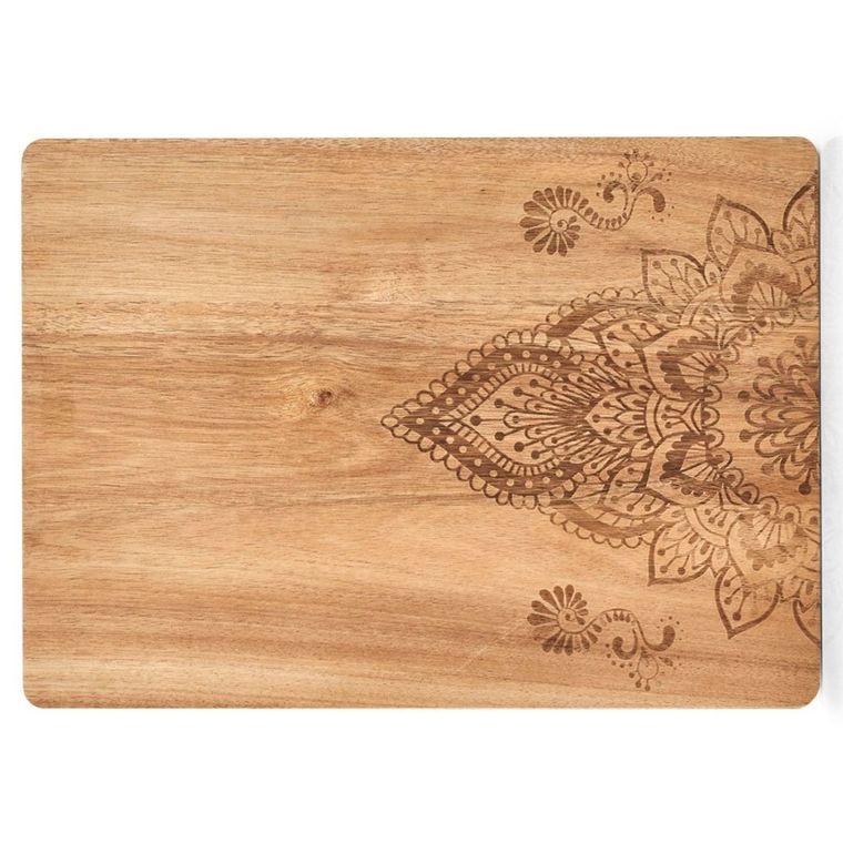 Zeller, deska kuchenna z nadrukiem, 40-29 cm, drewno akacjowe