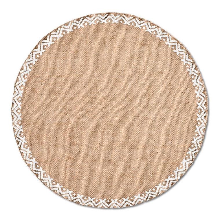 Zeller, Ethno, jutowa podkładka na stół, średnica 38 cm