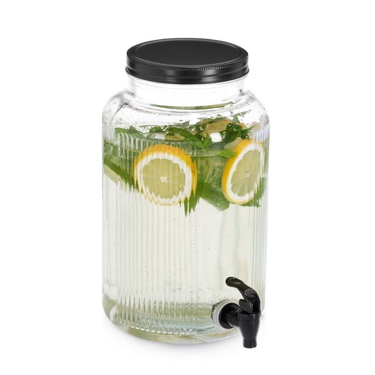 Zeller, Kitchen Essentials, szklany słoik z kranikiem, 3900 ml