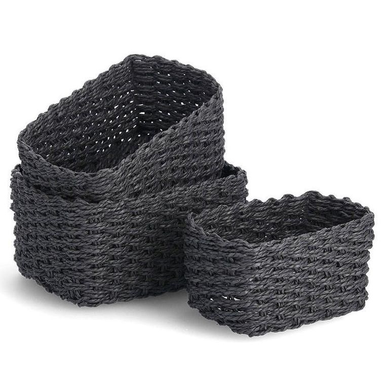 Zeller, koszyki do przechowywania, plecionka papierowa, 3 szt.