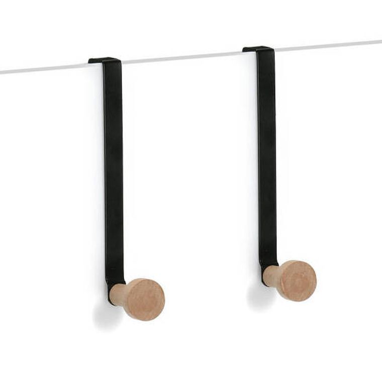 Zeller, metalowe wieszaki na drzwi, 2 szt.