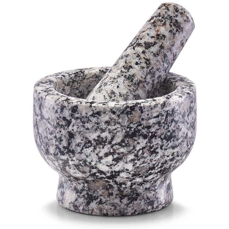 Zeller, moździerz kuchenny, granit, z tłuczkiem, Ø 9-6,5 cm