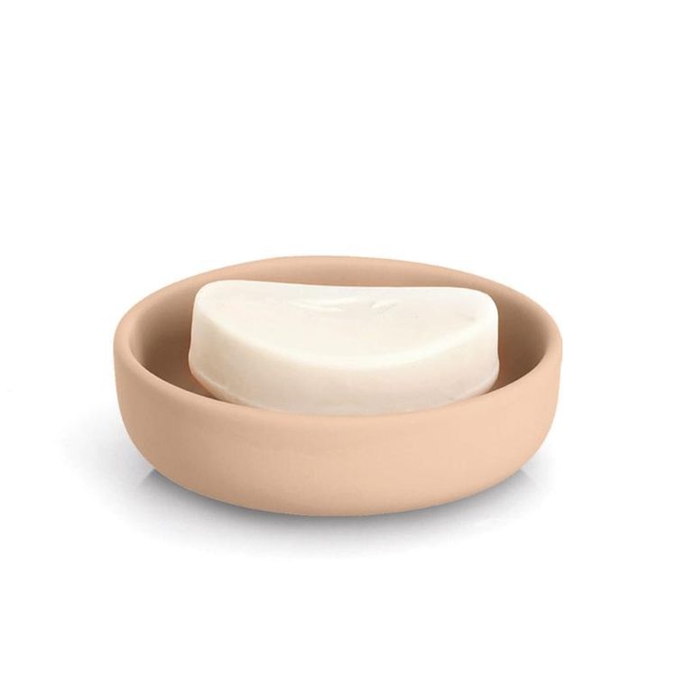 Zeller, mydelniczka ceramiczna, brass tone, średnica 11,2 cm