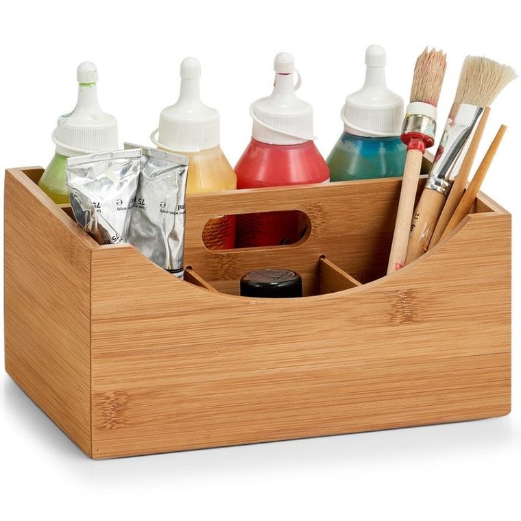 Zeller, organizer bambusowy z przegródkami