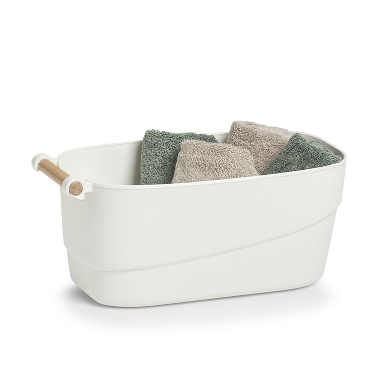 Zeller, organizer na akcesoria łazienkowe, 33,5-18,5-15 cm, biały