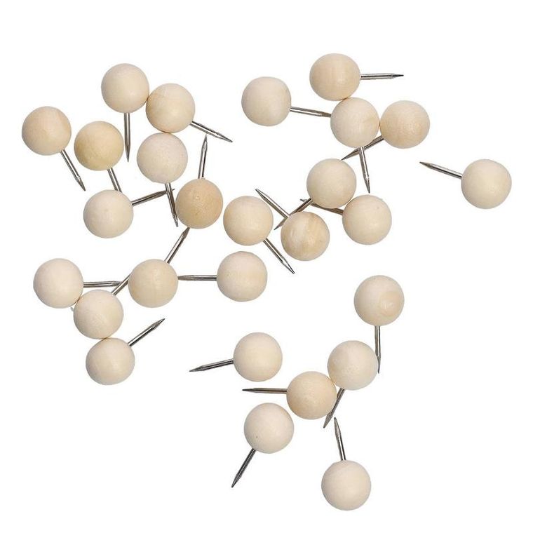 Zeller, pinezki drewniane, 25 szt.