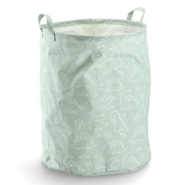 ZELLER, Płócienny kosz z uchwytami, Ø38 x 48 cm