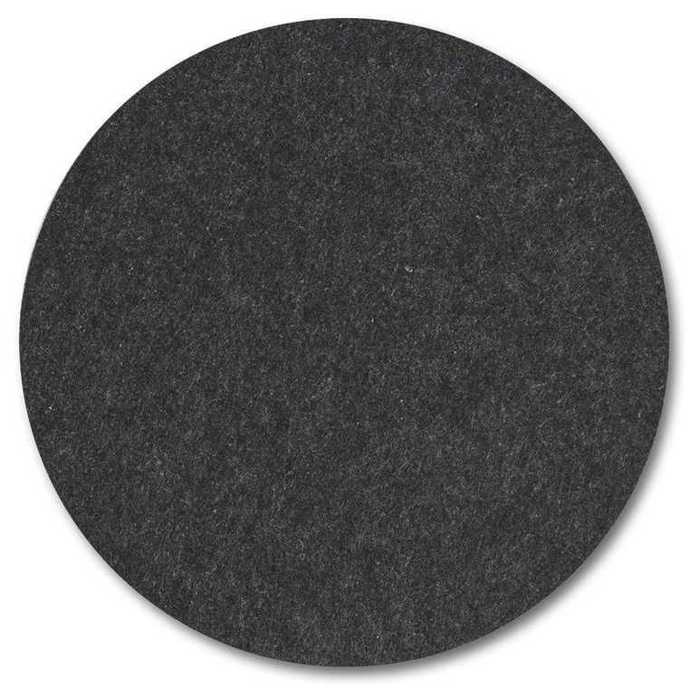 Zeller, podkładka filcowa na stół, Ø 38 cm, ciemnoszara