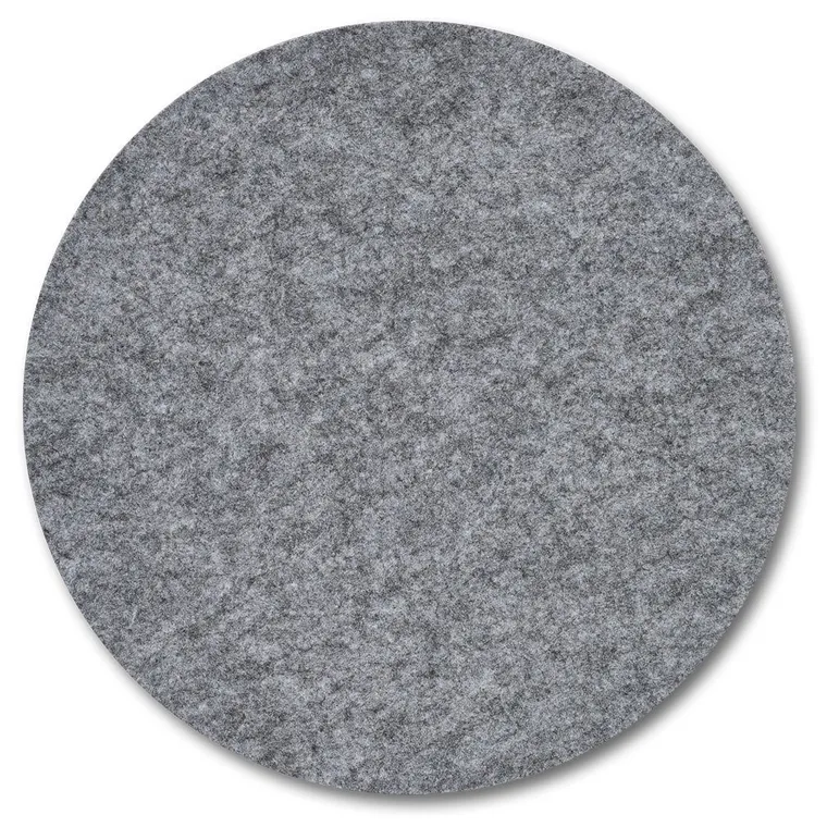 Zeller, podkładka filcowa na stół, Ø 38 cm, jasnoszara