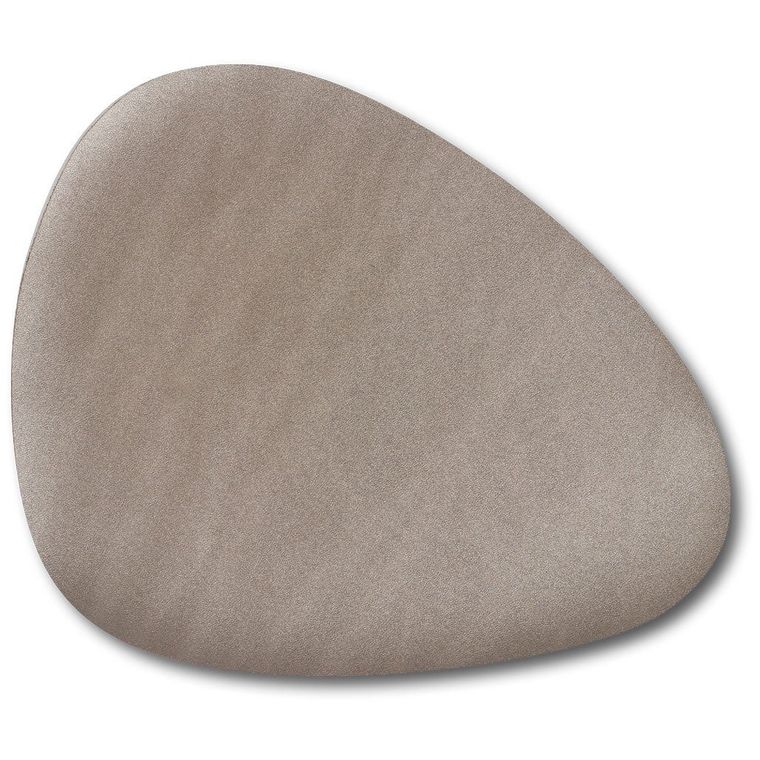 Zeller, podkładka na stół ze skóry syntetycznej, 34-42 cm, metallic taupe