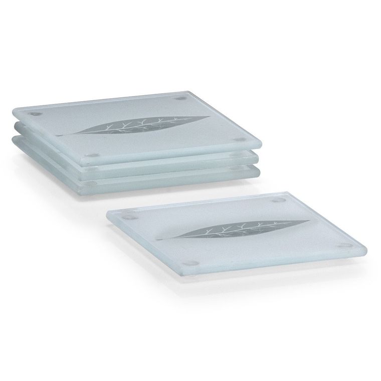 Zeller, podstawka pod szklankę, szklana, 4 szt.