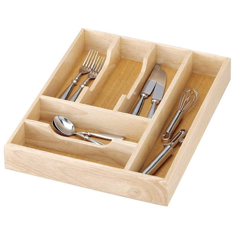Zeller, pojemnik na sztućce, wkład do szuflady, 34-43-6 cm