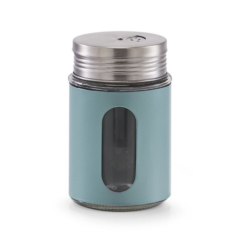 Zeller, pojemnik szklany na przyprawy, niebieski, 7-11,5 cm