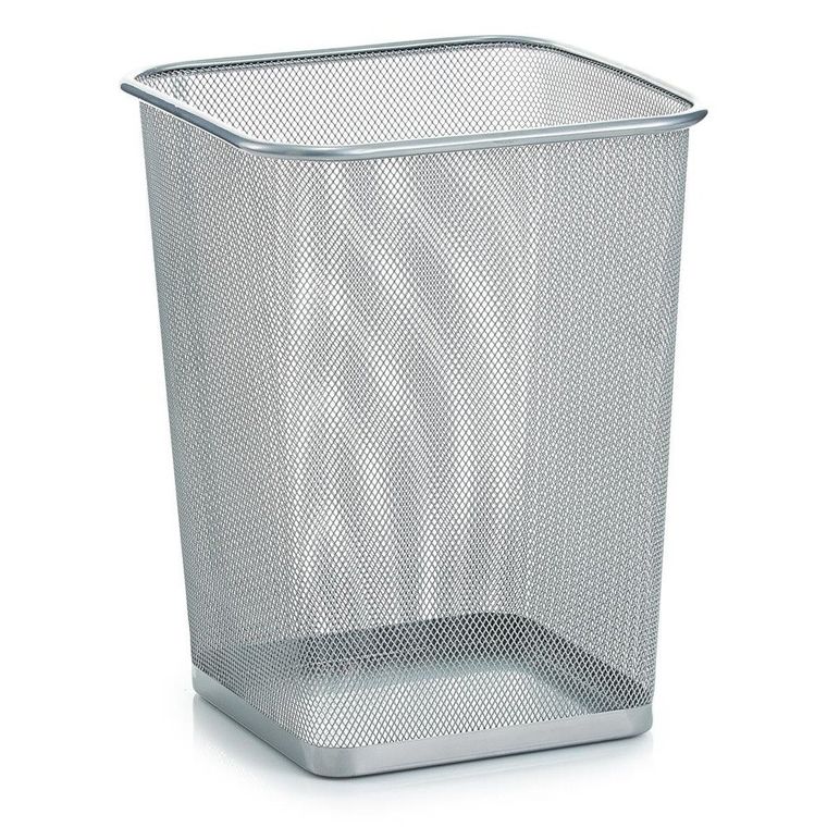 Zeller, prostokątny kosz na papier z siatki stalowej