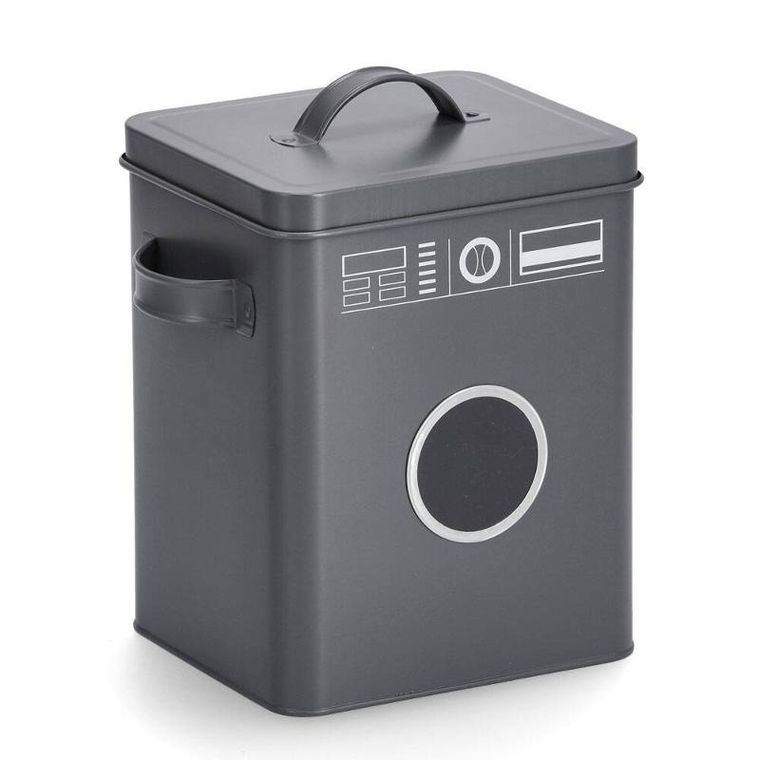 Zeller, puszka na proszek do prania z wzorem pralki, 18-15,5-23 cm