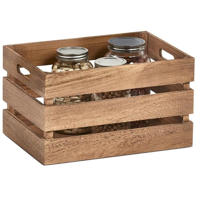 Zeller, skrzynia do przechowywania, Vintage, drewniana, 35-25-20 cm