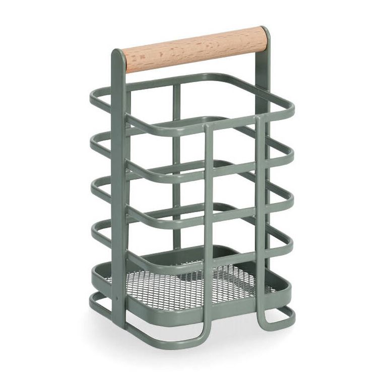 Zeller, stojak na sztućce z bambusowym uchwytem, 10-10-17 cm